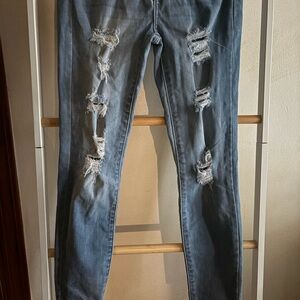 Distressed Blue Women's Jeans